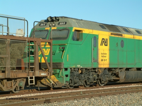 030403 165440
Red Hill, a Clyde Engineering built EMD JT46C model AN class unit AN 6 serial 93-1302, cab detail, on an Adelaide and then Melbourne bound service.
Keywords: AN-class;AN6;Clyde-Engineering-Somerton-Victoria;EMD;JT46C;93-1302;