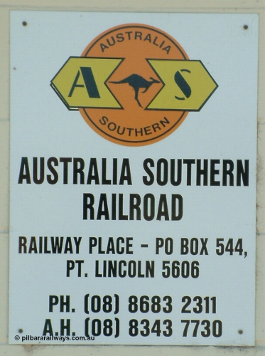 030405 165414
Lock, sign on the barracks indicating the current operator, 5th April 2003.
