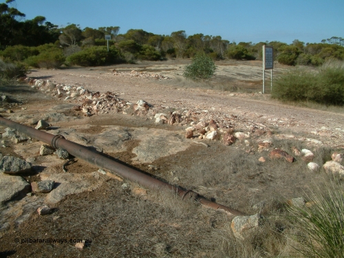030409 154652
Moody Tank, section of the pipe running from the tank down to the railway line.
