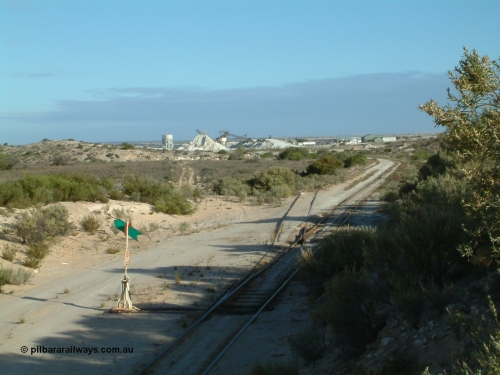 030414 164137
Kevin, , overview looking east back towards the gypsum fields and plant from the end of the loop on the line to Penong.
