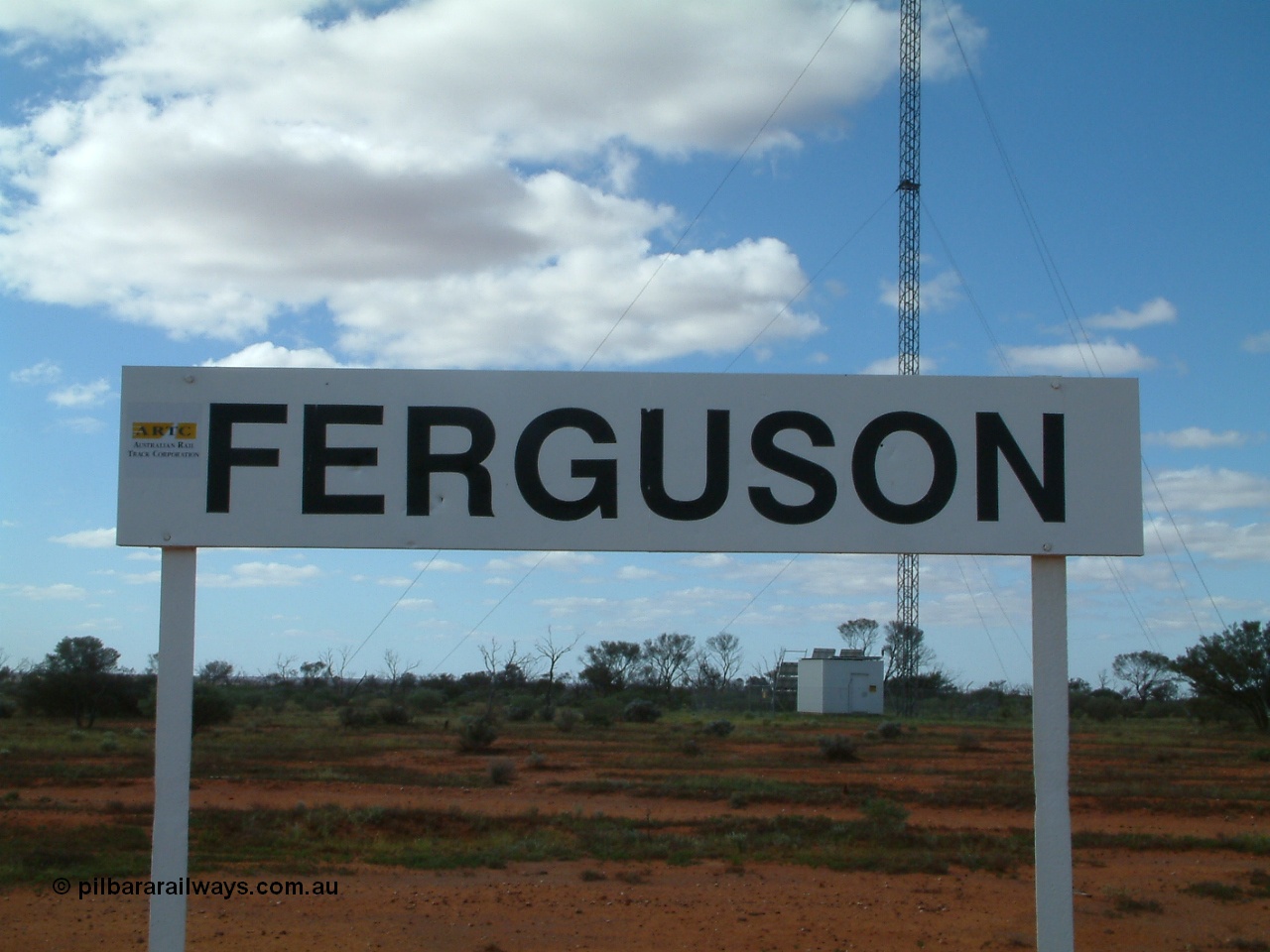030415 150535
Ferguson, located at the 469 km on the Trans Australian Railway, station nameboard. [url=https://goo.gl/maps/XNaMGCNxZ4yv7Lrr9]GeoData location[/url].
