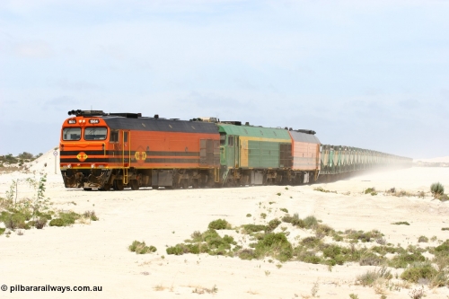 060113 2525
Kevin, empty train 6DD3 is heading onto the south leg and original gypsum loading siding to continue the reversing process. January 13, 2006.
Keywords: 1600-class;1604;Clyde-Engineering-Granville-NSW;EMD;JL22C;71-731;NJ-class;NJ4;