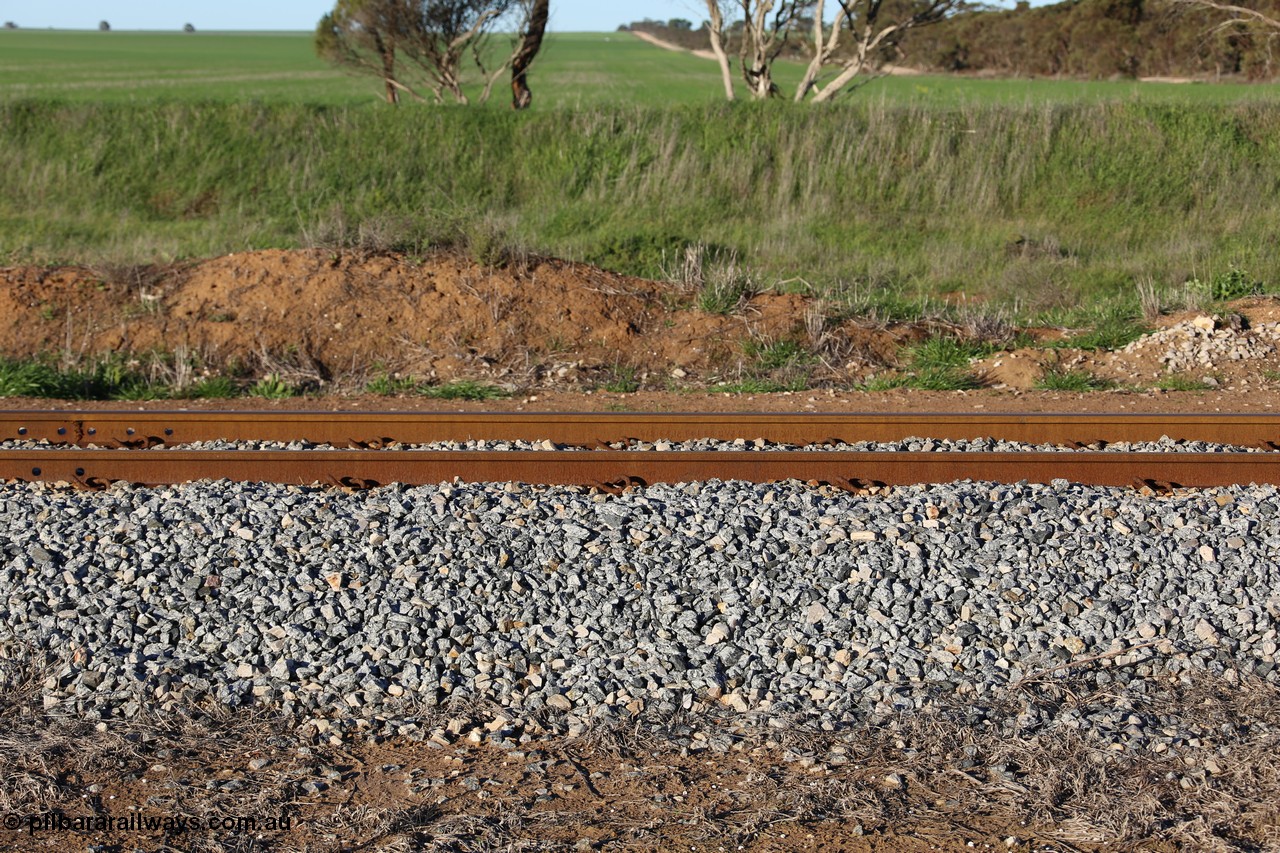 130703 0247
Kaldow, side view of track formation, looks to have been done up recently, steel sleepers and fresh ballast. [url=https://goo.gl/maps/NvVJVW91hR3WHe1w5]Geo location[/url]. 3rd July 2013.
