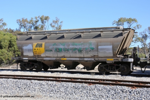 130703 0205
Tooligie, HAN type bogie grain hopper waggon HAN 36, one of sixty eight units built by South Australian Railways Islington Workshops between 1969 and 1973 as the HAN class for the Eyre Peninsula system.
Keywords: HAN-type;HAN36;1969-73/68-36;SAR-Islington-WS;