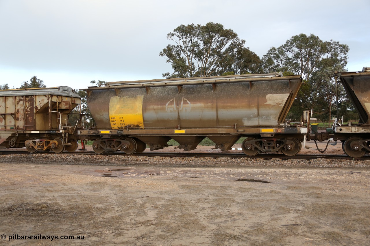 130705 0564
Lock, HAN type bogie grain hopper waggon HAN 2, one of sixty eight units built by South Australian Railways Islington Workshops between 1969 and 1973 as the HAN type for the Eyre Peninsula system. 5th July 2013.
Keywords: HAN-type;HAN2;1969-73/68-2;SAR-Islington-WS;