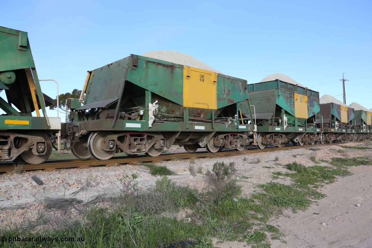 130708 0861
Penong Junction, originally an Kinki Sharyo built NH type for the NAR now coded ENH type ENH 43 B, without hungry boards loaded with gypsum [url=https://goo.gl/maps/45FyW] located at the 429.7 km[url].
Keywords: ENH-type;ENH43;Kinki-Sharyo-Japan;NH-type;NH943;