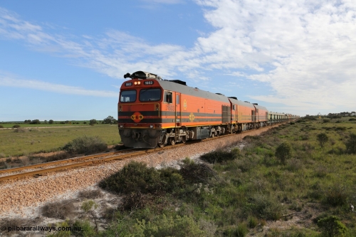 130708 0810
Moule, [url=https://goo.gl/maps/SWBMW]Mewett Rd grade crossing, 470.1 km[/url].

