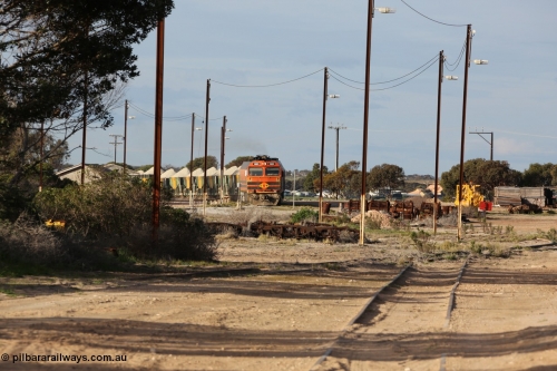 130708 0862
Thevenard, view of arriving loaded train from [url=https://goo.gl/maps/dGiE8]inside the yard[/url].
