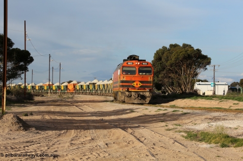 130708 0872
Thevenard, loaded train running through the back of the yard parallel to [url=https://goo.gl/maps/dgQdX]Bergmann Drive, 434.2 km[/url].
