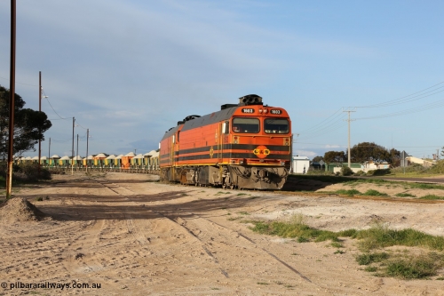 130708 0874
Thevenard, loaded train running through the back of the yard parallel to [url=https://goo.gl/maps/dgQdX]Bergmann Drive, 434.2 km[/url].

