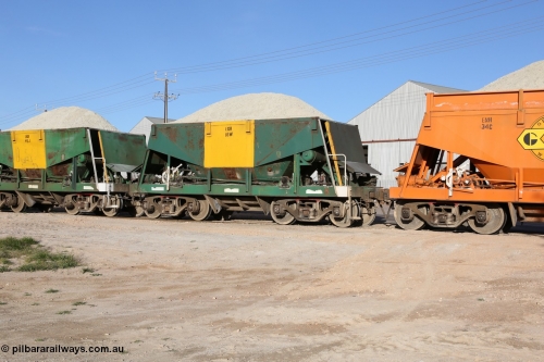 130708 0900
Thevenard originally an Kinki Sharyo built NH type for the NAR now coded ENH type ENH 18 W, without hungry boards loaded with gypsum crossing [url=https://goo.gl/maps/dgQdX]Bergmann Drive grade crossing, 434.2 km[/url].
Keywords: ENH-type;ENH18;Kinki-Sharyo-Japan;NH-type;NH918;
