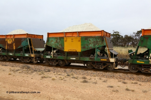 161109 1938
Moule, originally built by Kinki Sharyo as the NH type for the NAR in 1968, sent to Port Lincoln in 1978, then rebuilt and recoded ENH type in 1984, ENH 2 with hungry boards loaded with gypsum.
Keywords: ENH-type;ENH2;Kinki-Sharyo-Japan;NH-type;NH902;