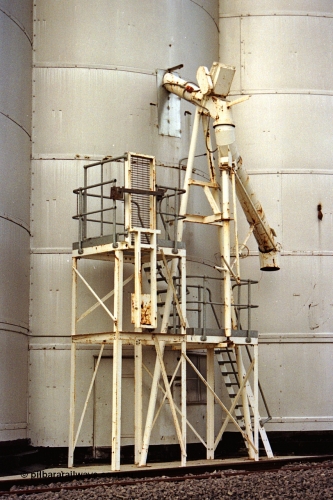 108-14
Murchison East silo complex, detail photo of Murphy silo rail loading spout.
