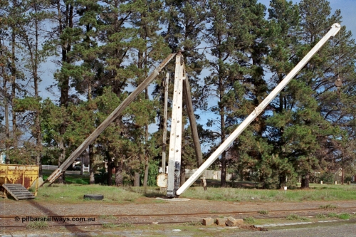 108-20
Tatura yard derrick crane.
