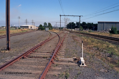 122-03
Morwell Shire Sidings, track view, looking towards Maryvale.
