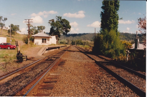 134-14
The Risk, station overview, ground frame, platform, signal box, waiting room, 853 km post, signal man's house.
