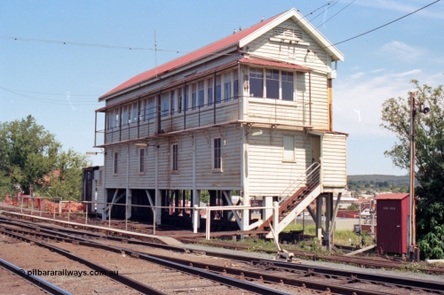 140-1-15
Ballarat station Signal Box A, 3/4 elevation.
