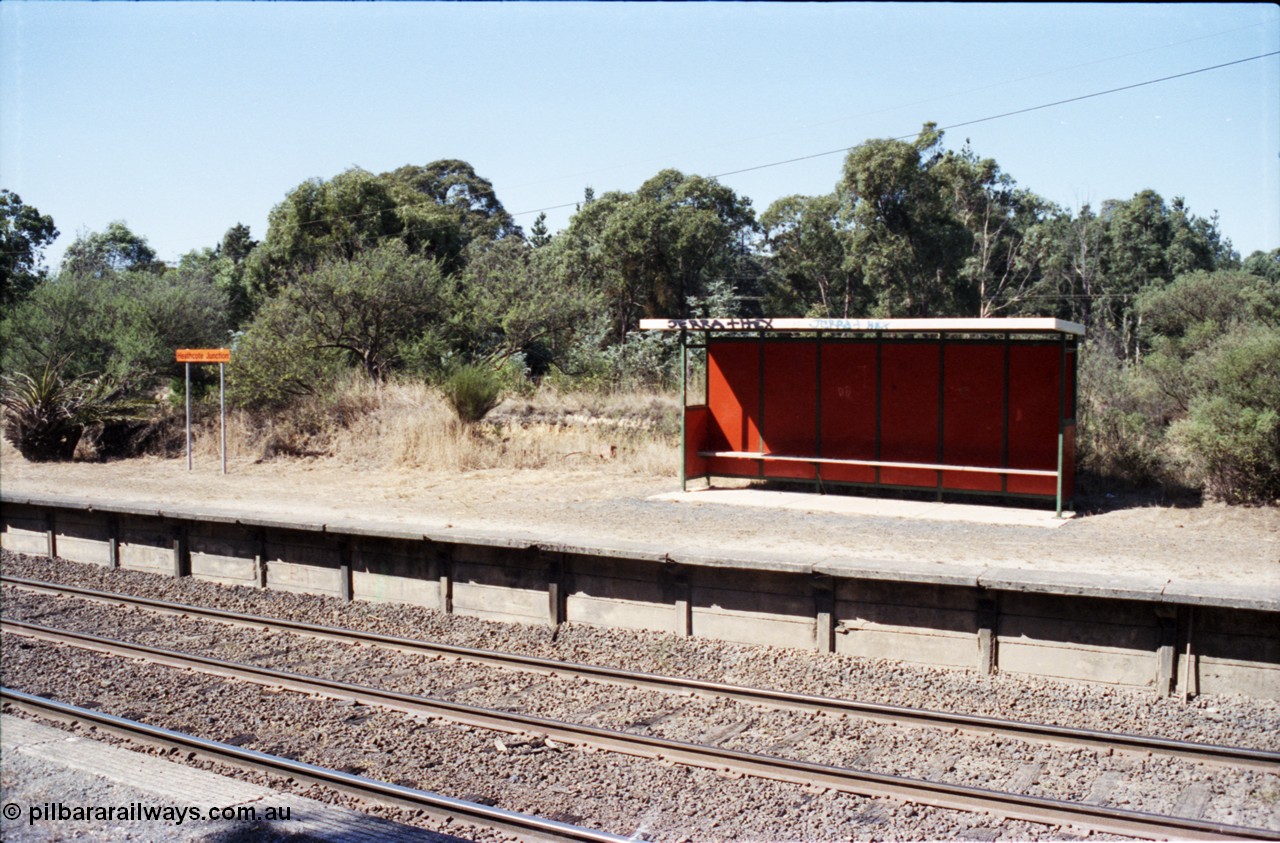 146-31
Heathcote Junction, up station platform shelter, taken from down platform.
