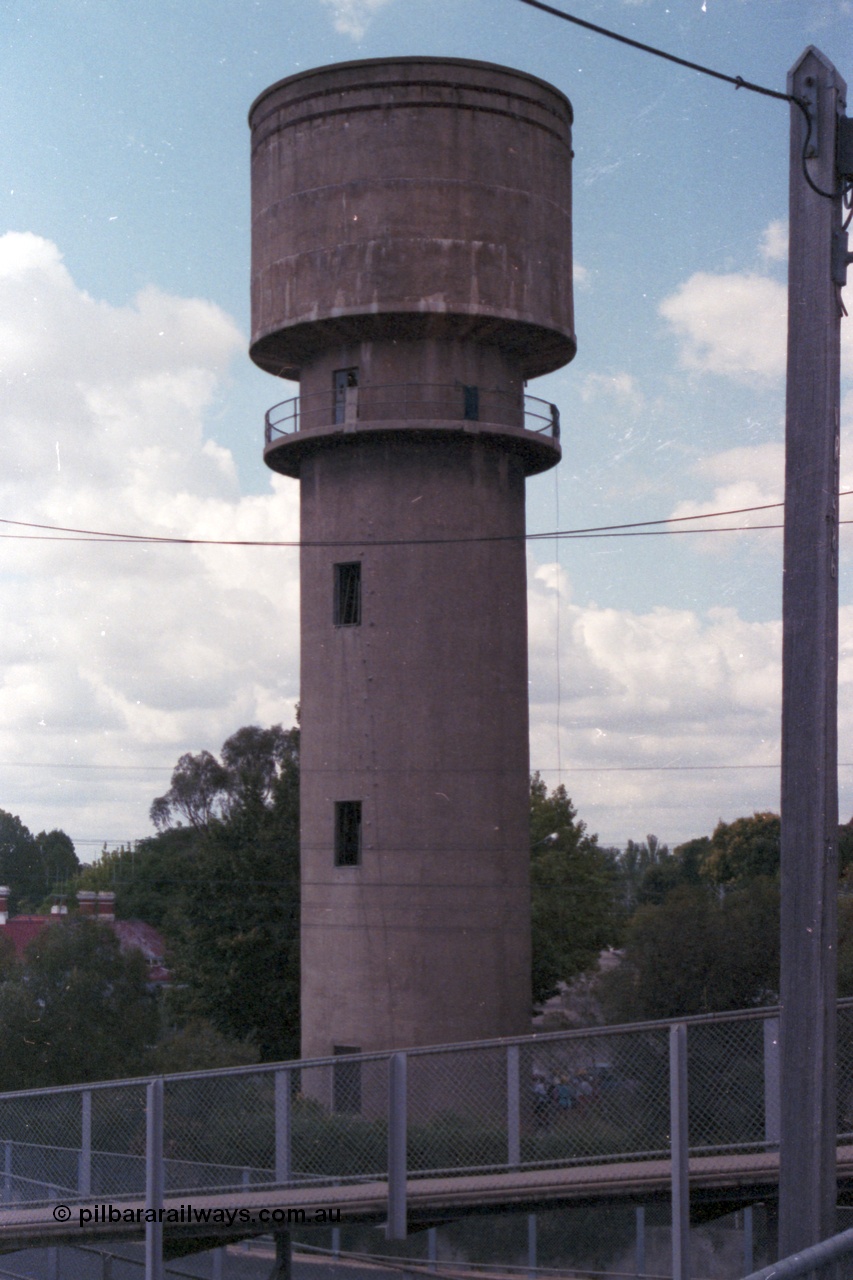 148-35
Wangaratta, old town water tower, opened in 1929 and was the main storage tank for many years. It is no longer in use, but provides a venue for abseilers.
