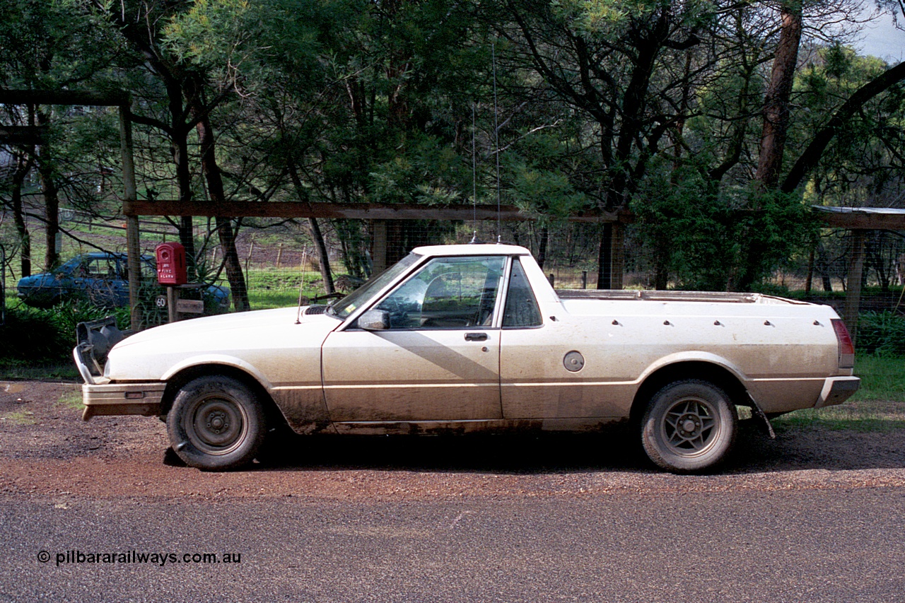 169-32
Hurstbridge, 1988 Ford Falcon XF ute, DIXUTE.
Keywords: Ford;Falcon;XF;DIXUTE;