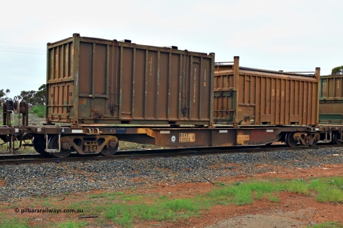 240401 4995
Kalgoorlie, Aurizon's 1029 Malcolm Freighter, waggon AQNY 32172, one of sixty two waggons built by Goninan WA in 1998 as the WQN type for Murrin Murrin container traffic loaded with two 20' sulphur containers, a 25U0 type hard top BISU 100018[9] and Bis Industries 55UA type roll top SBIU 200624[6]. 1st of April 2024.
Keywords: AQNY-type;AQNY32172;Goninan-WA;WQN-type;