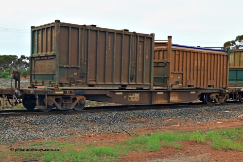 240401 4996
Kalgoorlie, Aurizon's 1029 Malcolm Freighter, waggon AQNY 32168, one of sixty two waggons built by Goninan WA in 1998 as the WQN type for Murrin Murrin container traffic loaded with two 20' sulphur containers, a 25U0 type hard top BISU 100017[3] and Bis Industries 55UA type roll top SBIU 200638[0]. 1st of April 2024.
Keywords: AQNY-type;AQNY32168;Goninan-WA;WQN-type;