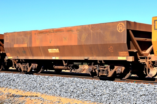 240328 2868
WOE type iron ore waggon WOE 33242 is one of a batch of twenty seven built by Goninan WA between September and October 2002 with serial number 950103-009 and fleet number 741, in Mineral Resources traffic 5040 empty Mount Walton iron ore train. March 28, 2024.
Keywords: WOE-type;WOE33242;Goninan-WA;950103-009;