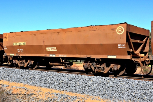 240328 2889
WOE type iron ore waggon WOE 33428 is one of a batch of one hundred and forty one built by United Group Rail WA between November 2005 and April 2006 with serial number 950142-133 and was fleet number 8927 prior to the waggon side repainting, in Mineral Resources traffic 5040 empty Mount Walton iron ore train. March 28, 2024.
Keywords: WOE-type;WOE33428;United-Group-Rail-WA;950142-133;