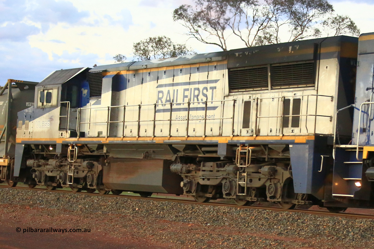 240328 3209
Lamington, on the outskirts of Kalgoorlie, Watco operated 5472 nickel train from Leonora powered by Railfirst lease locomotives, a new build EMD GT26C model by Avteq for CFCLA as the VL class, VL 358 built in May 2008. March 28, 2024.
Keywords: VL-class;VL358;Avteq-Vic;EMD;GT26C;