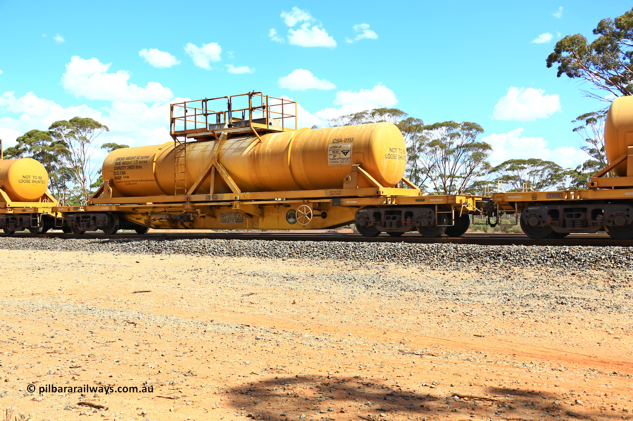 240328 3111
Hampton Ballast Siding, Watco's 5WS4 loaded acid transfer train with 57' DQHY type flat waggon built by CRRC in China for Watco to carry the CSA acid tanks, DQHY 13037 with CSA-0113 acid tank. March 28, 2024.
Keywords: DQHY-type;DQHY13037;CRRC-China;