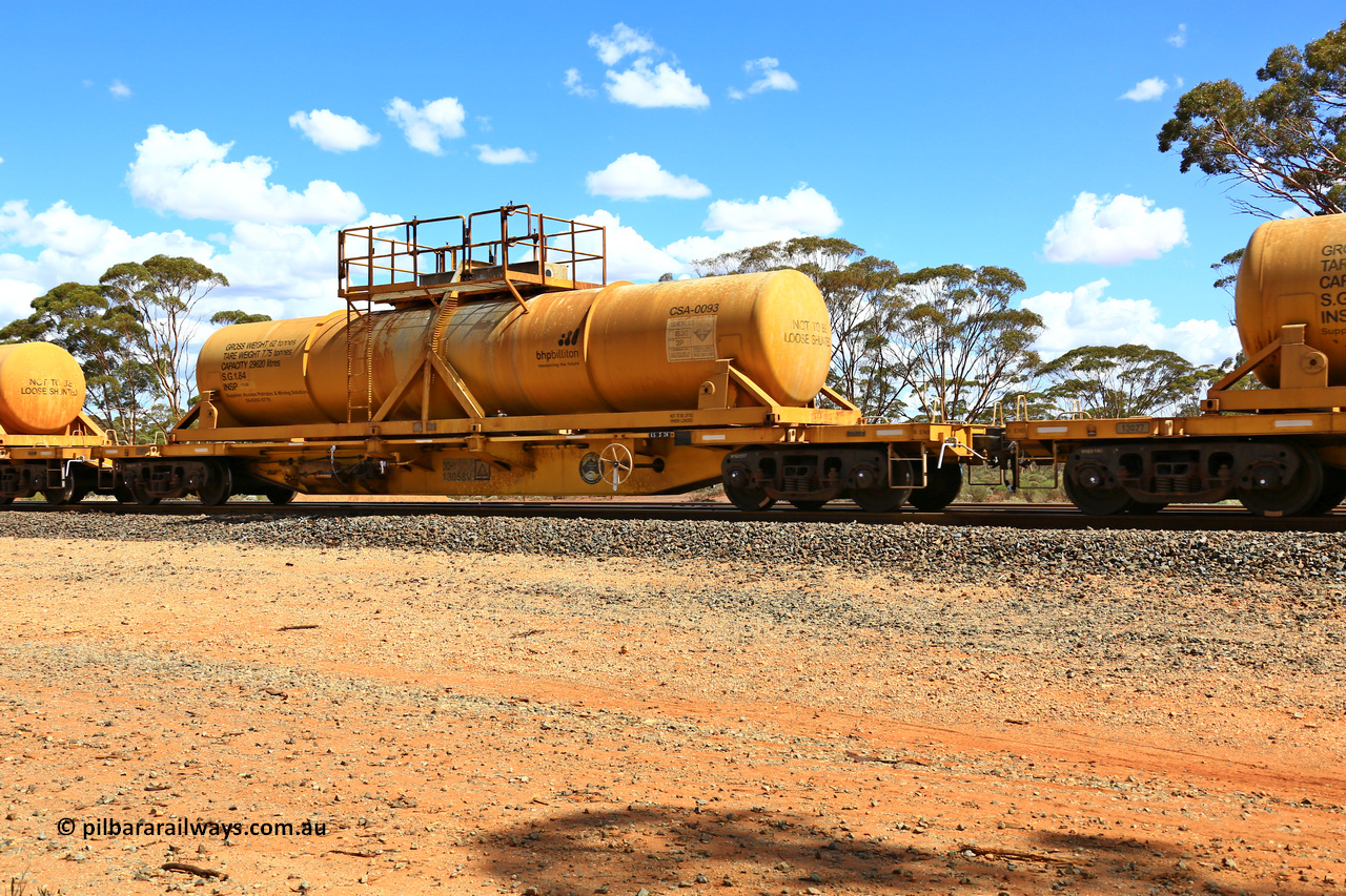 240328 3114
Hampton Ballast Siding, Watco's 5WS4 loaded acid transfer train with 57' DQHY type flat waggon built by CRRC, China in 2022 as a batch of sixty for Watco to carry the CSA acid tanks, DQHY 13058 with CSA-0093 acid tank. March 28, 2024.
Keywords: DQHY-type;DQHY13058;CRRC-China;