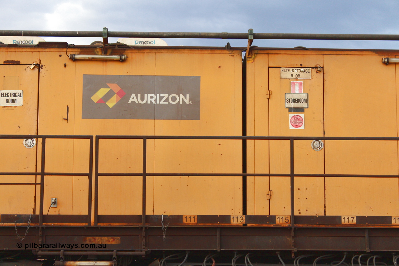 160412 IMG 7394
Parkeston, Aurizon rail grinder MMY type MMY 034, built in the USA by Loram as RG331 ~2004, imported into Australia by Queensland Rail, now Aurizon, in April 2009, detail picture. Peter Donaghy image.
Keywords: Peter-D-Image;MMY-type;MMY034;Loram-USA;RG331;rail-grinder;detail-image;