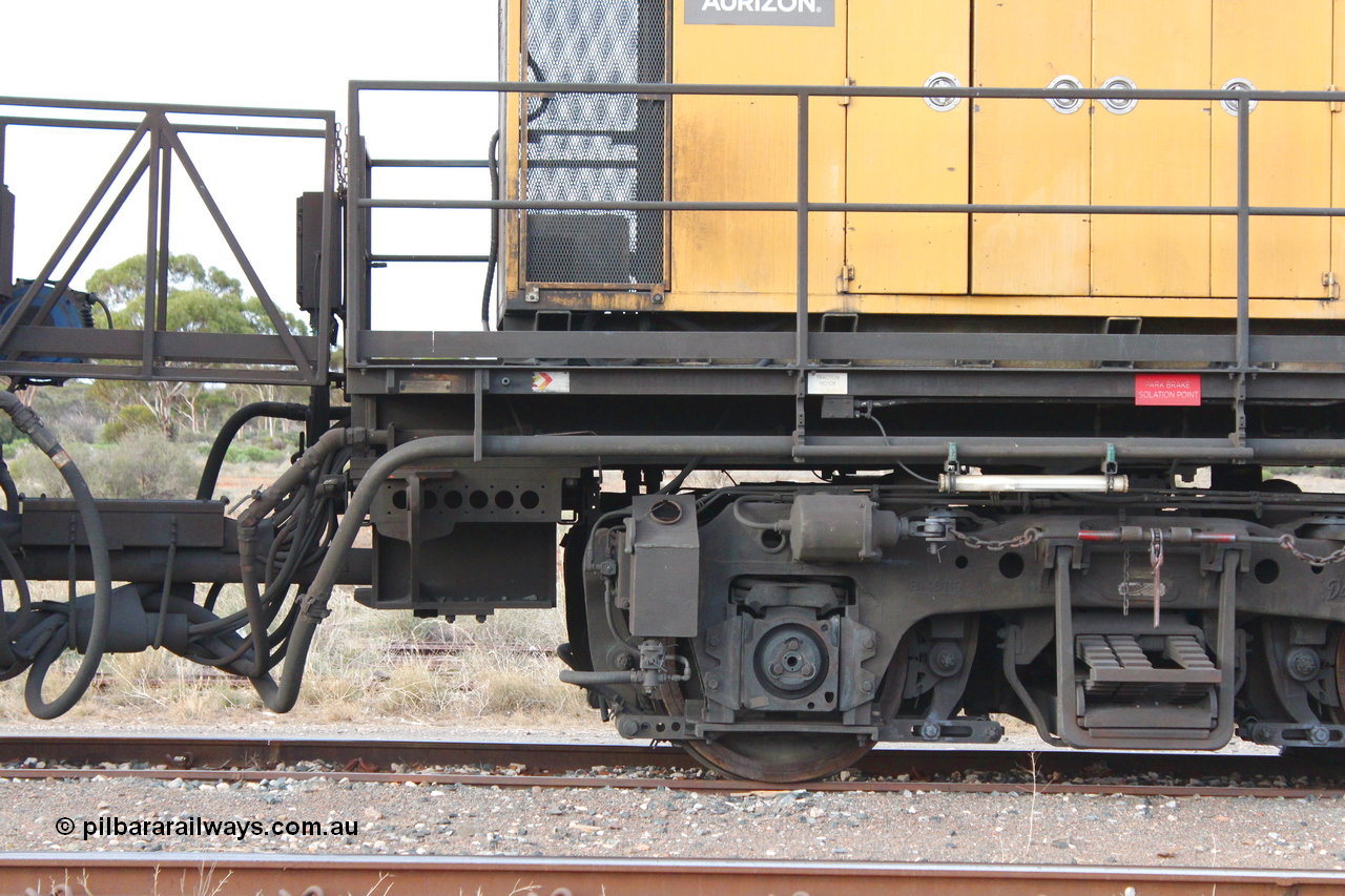 160412 IMG 7441
Parkeston, Aurizon rail grinder MMY type MMY 034, built in the USA by Loram as RG331 ~2004, imported into Australia by Queensland Rail, now Aurizon, in April 2009, detail picture. Peter Donaghy image.
Keywords: Peter-D-Image;MMY-type;MMY034;Loram-USA;RG331;rail-grinder;detail-image;