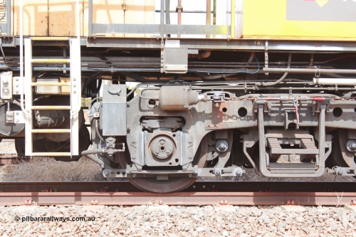 160409 IMG 7028
Parkeston, Aurizon rail grinder MMY type MMY 034, built in the USA by Loram as RG331 ~2004, imported into Australia by Queensland Rail, now Aurizon, in April 2009, detail picture. Peter Donaghy image.
Keywords: Peter-D-Image;MMY-type;MMY034;Loram-USA;RG331;rail-grinder;detail-image;