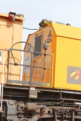 160409 IMG 7034
Parkeston, Aurizon rail grinder MMY type MMY 034, built in the USA by Loram as RG331 ~2004, imported into Australia by Queensland Rail, now Aurizon, in April 2009, detail picture. Peter Donaghy image.
Keywords: Peter-D-Image;MMY-type;MMY034;Loram-USA;RG331;rail-grinder;detail-image;