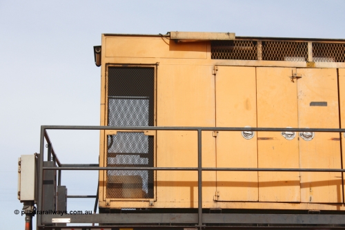 160409 IMG 7048
Parkeston, Aurizon rail grinder MMY type MMY 034, built in the USA by Loram as RG331 ~2004, imported into Australia by Queensland Rail, now Aurizon, in April 2009, detail picture. Peter Donaghy image.
Keywords: Peter-D-Image;MMY-type;MMY034;Loram-USA;RG331;rail-grinder;detail-image;