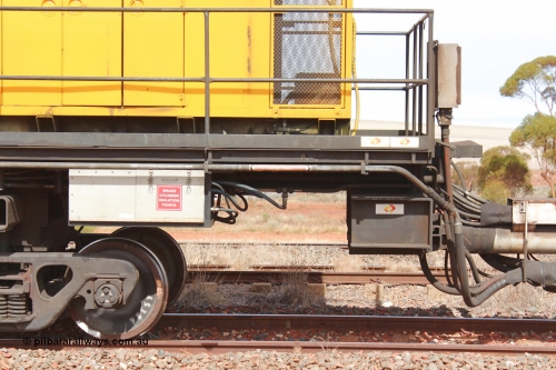 160409 IMG 7103
Parkeston, Aurizon rail grinder MMY type MMY 034, built in the USA by Loram as RG331 ~2004, imported into Australia by Queensland Rail, now Aurizon, in April 2009, detail picture. Peter Donaghy image.
Keywords: Peter-D-Image;MMY-type;MMY034;Loram-USA;RG331;rail-grinder;detail-image;