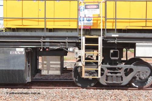 160409 IMG 7105
Parkeston, Aurizon rail grinder MMY type MMY 034, built in the USA by Loram as RG331 ~2004, imported into Australia by Queensland Rail, now Aurizon, in April 2009, detail picture. Peter Donaghy image.
Keywords: Peter-D-Image;MMY-type;MMY034;Loram-USA;RG331;rail-grinder;detail-image;