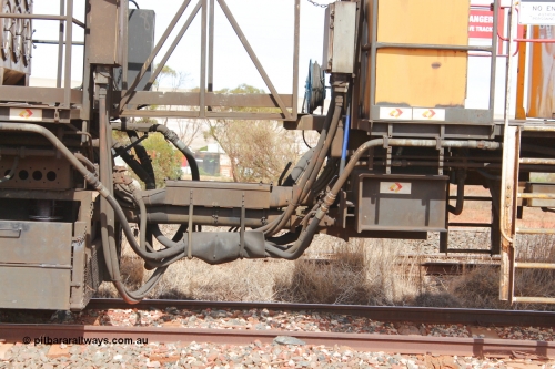 160409 IMG 7120
Parkeston, Aurizon rail grinder MMY type MMY 034, built in the USA by Loram as RG331 ~2004, imported into Australia by Queensland Rail, now Aurizon, in April 2009, detail picture. Peter Donaghy image.
Keywords: Peter-D-Image;MMY-type;MMY034;Loram-USA;RG331;rail-grinder;detail-image;