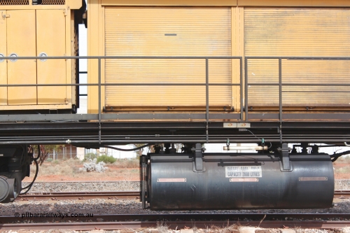 160409 IMG 7229
Parkeston, Aurizon rail grinder MMY type MMY 034, built in the USA by Loram as RG331 ~2004, imported into Australia by Queensland Rail, now Aurizon, in April 2009, detail picture. Peter Donaghy image.
Keywords: Peter-D-Image;MMY-type;MMY034;Loram-USA;RG331;rail-grinder;detail-image;