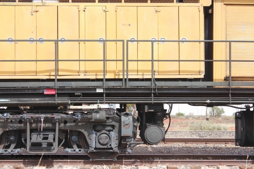 160409 IMG 7231
Parkeston, Aurizon rail grinder MMY type MMY 034, built in the USA by Loram as RG331 ~2004, imported into Australia by Queensland Rail, now Aurizon, in April 2009, detail picture. Peter Donaghy image.
Keywords: Peter-D-Image;MMY-type;MMY034;Loram-USA;RG331;rail-grinder;detail-image;