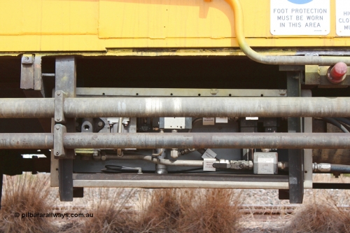 160409 IMG 7251
Parkeston, Aurizon rail grinder MMY type MMY 034, built in the USA by Loram as RG331 ~2004, imported into Australia by Queensland Rail, now Aurizon, in April 2009, detail picture. Peter Donaghy image.
Keywords: Peter-D-Image;MMY-type;MMY034;Loram-USA;RG331;rail-grinder;detail-image;