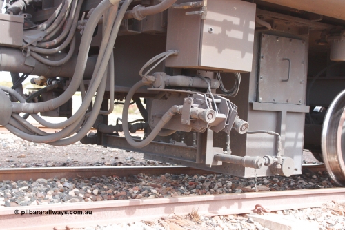 160409 IMG 7271
Parkeston, Aurizon rail grinder MMY type MMY 034, built in the USA by Loram as RG331 ~2004, imported into Australia by Queensland Rail, now Aurizon, in April 2009, detail picture. Peter Donaghy image.
Keywords: Peter-D-Image;MMY-type;MMY034;Loram-USA;RG331;rail-grinder;detail-image;