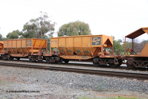 140601 4458
Woodbridge, empty Carina bound iron ore train #1035, CFCLA leased CHCH type waggon CHCH 7648 these waggons were rebuilt between 2010 and 2012 by Bluebird Rail Operations SA from former Goldsworthy Mining hopper waggons originally built by Tomlinson WA and Scotts of Ipswich Qld back in the 60's to early 80's. June 1, 2014.
Keywords: CHCH-type;CHCH7648;Bluebird-Rail-Operations-SA;2010/201-48;