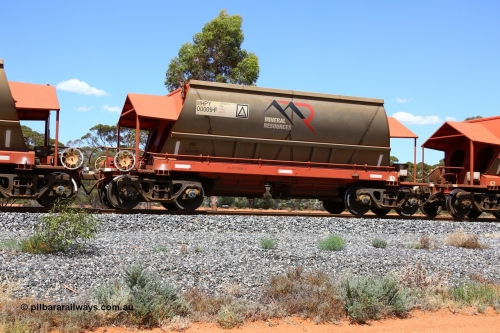 190107 0599
Binduli, on empty Mineral Resources Ltd iron ore train service from Esperance to Koolyanobbing 2034 with MRL's MHPY type iron ore waggon MHPY 00009 built by CSR Yangtze Co China serial 2014/382-9 in 2014 as a batch of 382 units, these bottom discharge hopper waggons are operated in 'married' pairs.
Keywords: MHPY-type;MHPY00009;2014/382-9;CSR-Yangtze-Rolling-Stock-Co-China;