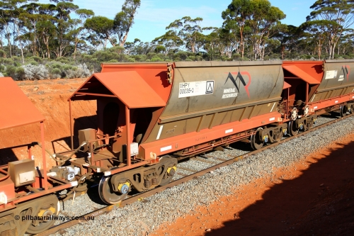 190109 1653
Binduli, Mineral Resources Ltd empty iron ore train 4030 with MRL's MHPY type iron ore waggon MHPY 00035 built by CSR Yangtze Co China serial 2014/382-35 in 2014 as a batch of 382 units, these bottom discharge hopper waggons are operated in 'married' pairs.
Keywords: MHPY-type;MHPY00035;2014/382-35;CSR-Yangtze-Rolling-Stock-Co-China;