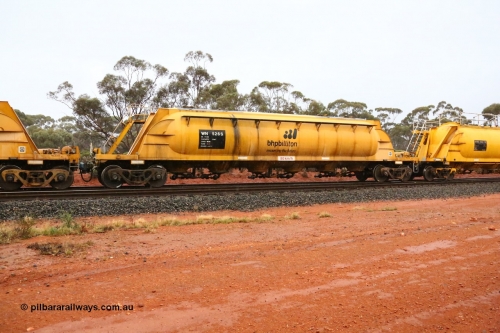 160524 4366
Binduli, nickel concentrate train 3438, WN type pneumatic discharge nickel concentrate waggon WN 526, one of thirty built by AE Goodwin NSW as WN type in 1970 for WMC.
Keywords: WN-type;WN526;AE-Goodwin;