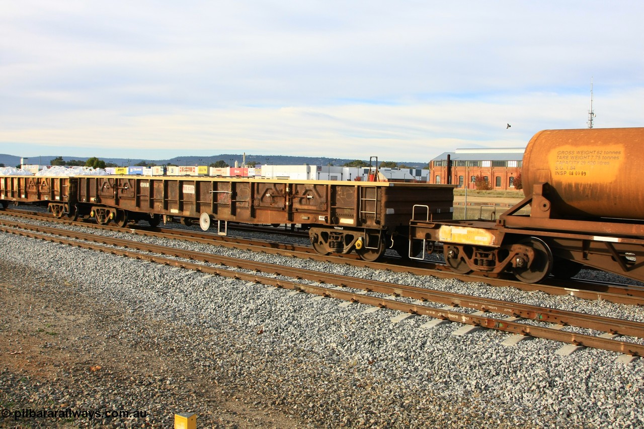 100611 0338
Midland, AOXY open waggon, converted to carry nickel matte bulk bags similar to the WGL type traffic, originally started life as a WGX open from the second batch built by WAGR Midland Workshops between 1969-70.
Keywords: AOXY-type;WAGR-Midland-WS;WGX-type;WOAX-type;