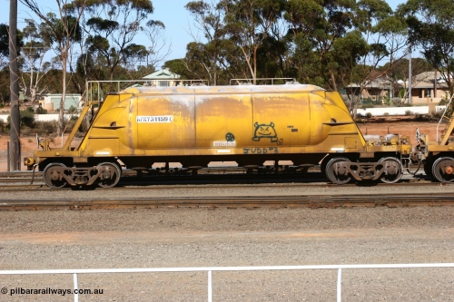 060528 4526
West Kalgoorlie, APNY 31159, one of twelve built by WAGR Midland Workshops in 1974 as WNA type pneumatic discharge nickel concentrate waggon, WAGR built and owned copies of the AE Goodwin built WN waggons for WMC. 
Keywords: APNY-type;APNY31159;WAGR-Midland-WS;WNA-type;