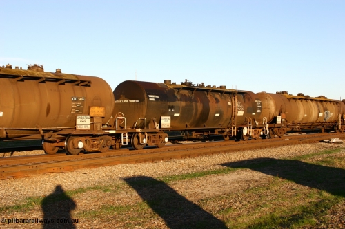 060603 5254 WTEY7312Y
Midland, WTEY 7312 fuel tank waggon, ex NSW and former NTAF in service for BP Oil, former AMPOL tank, coded WTEY when arrived in WA.
Keywords: WTEY-type;WTEY7312;NTAF-type;